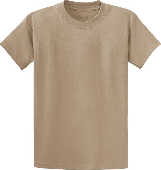 Mens Heavyweight Cotton T-Shirt Plain Tee (Available in Big & Tall)