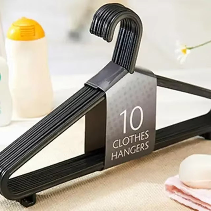 10Pcs Adult Plasticsclothe Hanging Rack Clothing Hanger Non-Slip Dry Portable Household Clothe Dressorganizer Closet Space Saver