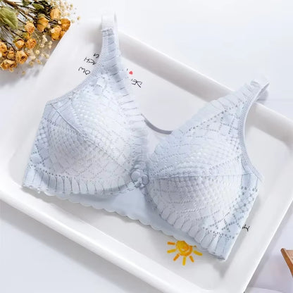 Front Button Maternity Nursing Bra Adjustable Gathered Underwear Comfortable Breastfeeding Bra for Feeding Pregnant Women Clothe