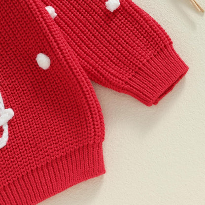 Baby Girl Boy Knit Sweater Blouse Pullover Sweatshirt Warm Crewneck Long Sleeve Tops for Infant Toddler